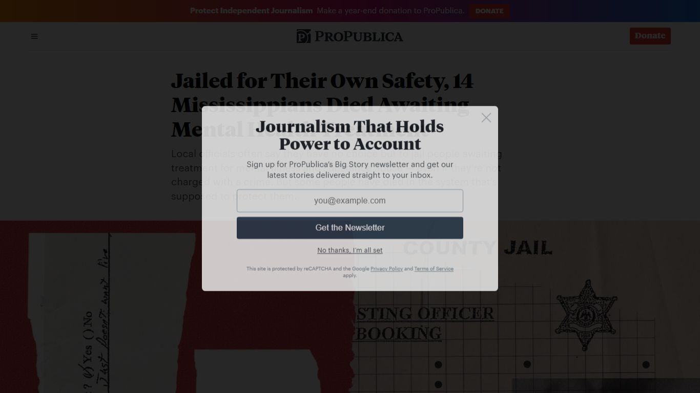 Jailed for Their Own Safety, 14 Mississippians Died Awaiting Mental ...